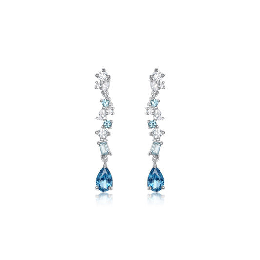 Auriella Stardust Topaz Dangle Earrings- Tears of Artemis