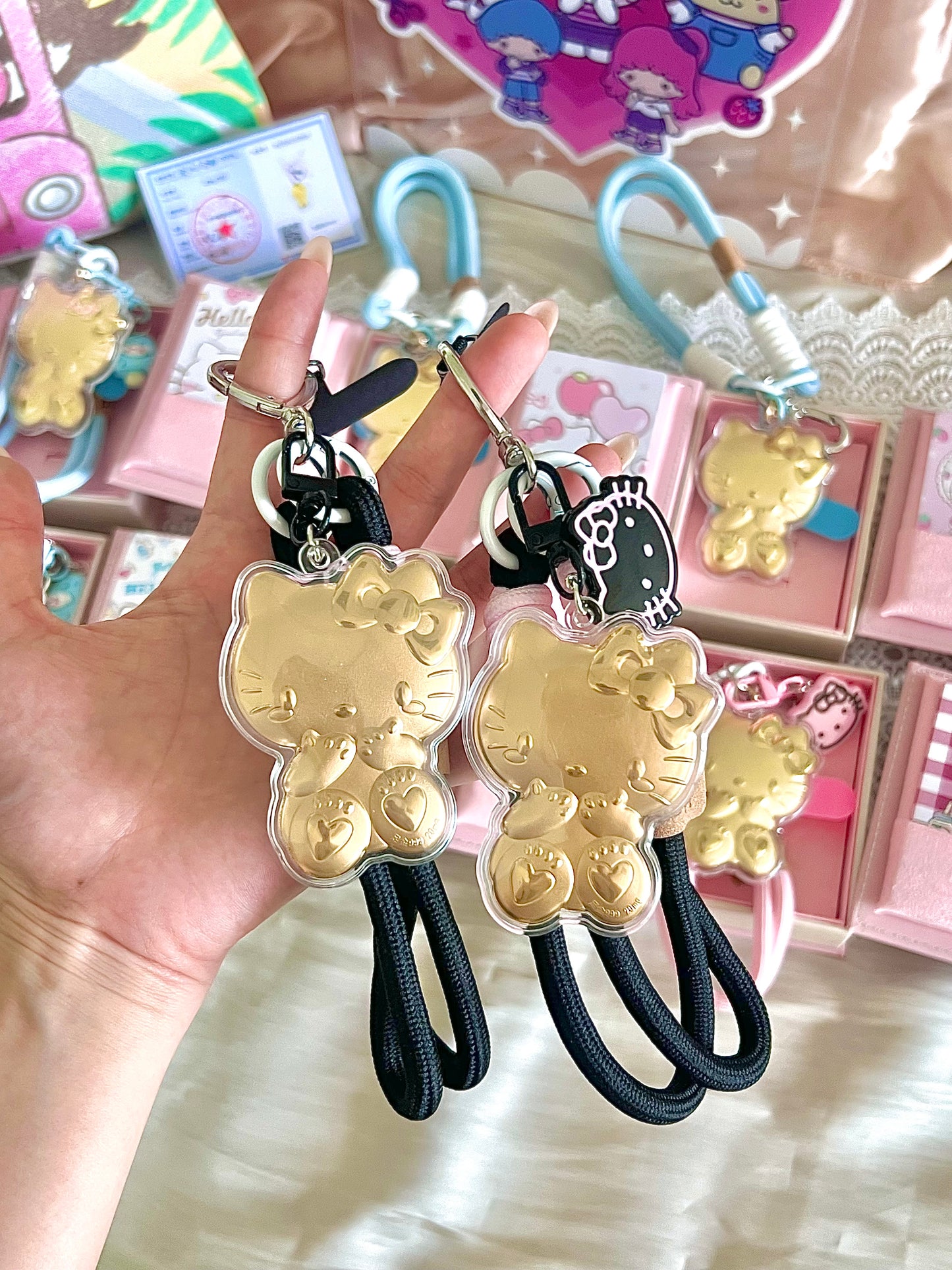 期間限定足金999 Kitty貓吊飾