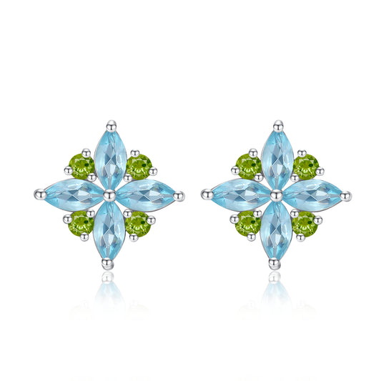Auriella Geometric Square Shaped Stud Earrings