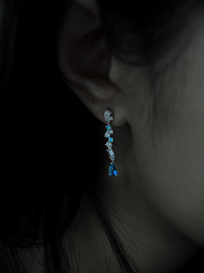 Stardust Topaz Dangle Earrings- Tears of Artemis